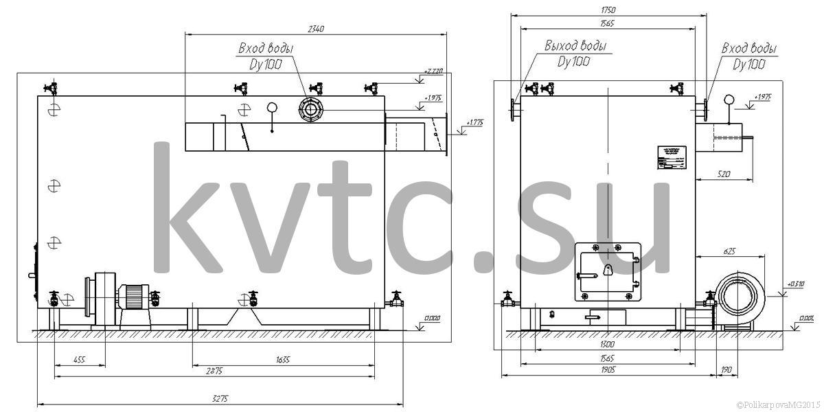 Котел том 1. Квм-1,28. Чертеж котла по марке КВР 1,5кд.