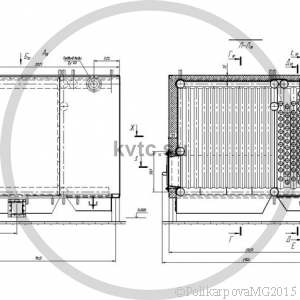 Чертеж котла КВр-0,5 с воздухораспределительной решеткой РВР