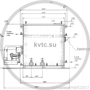 Котел КВр-1,86. Чертеж