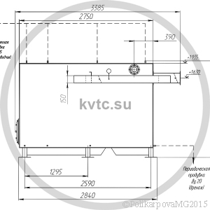 Чертеж котла 800 КВт без дымососа