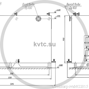 Чертеж котла 1,25 МВт на дровах