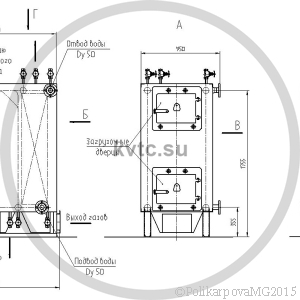 Чертеж котла 200 КВт на дровах