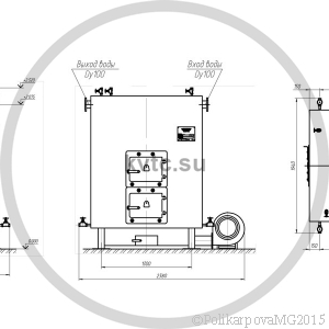 Чертеж котла 600 КВт на дровах