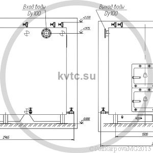 Чертеж котла 800 КВт на дровах