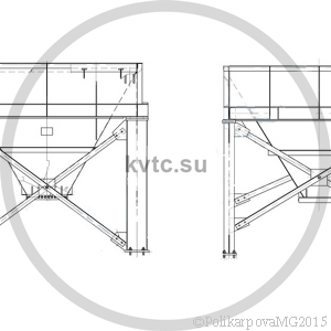 Чертеж бункера угольного вид 1