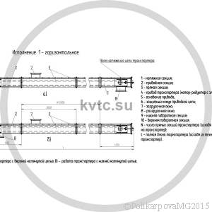 Чертеж углеподачи УСУ. Исполнение 1