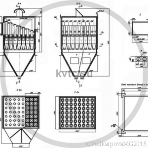 Чертеж циклона БЦ-2-7x(5+3)