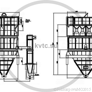 Чертеж циклона БЦ-512-Р-2-(6х6)