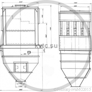 Чертеж циклона ЦБ 16