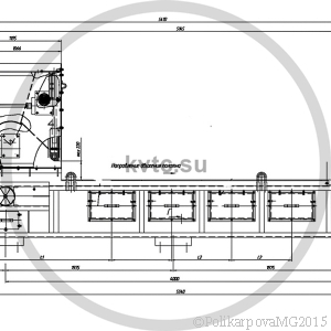 Чертеж топки ТЛП 1,1x4,25. Вид 2