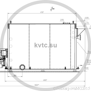 Чертеж газового котла 3 МВт