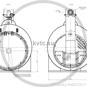 Чертеж КП 1000 на дизеле. Вид 2