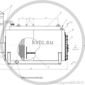 Чертеж КП 700 на угле. Вид 1