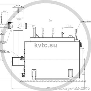 Чертеж КВ-300 на угле. Вид 1