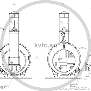 Чертеж КВ-300 на угле. Вид 2