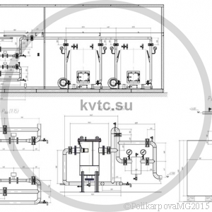 Чертеж модульной котельной 400 КВт вид сбоку