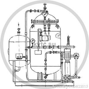 Чертеж водоподготовительной установки ВПУ-2,5